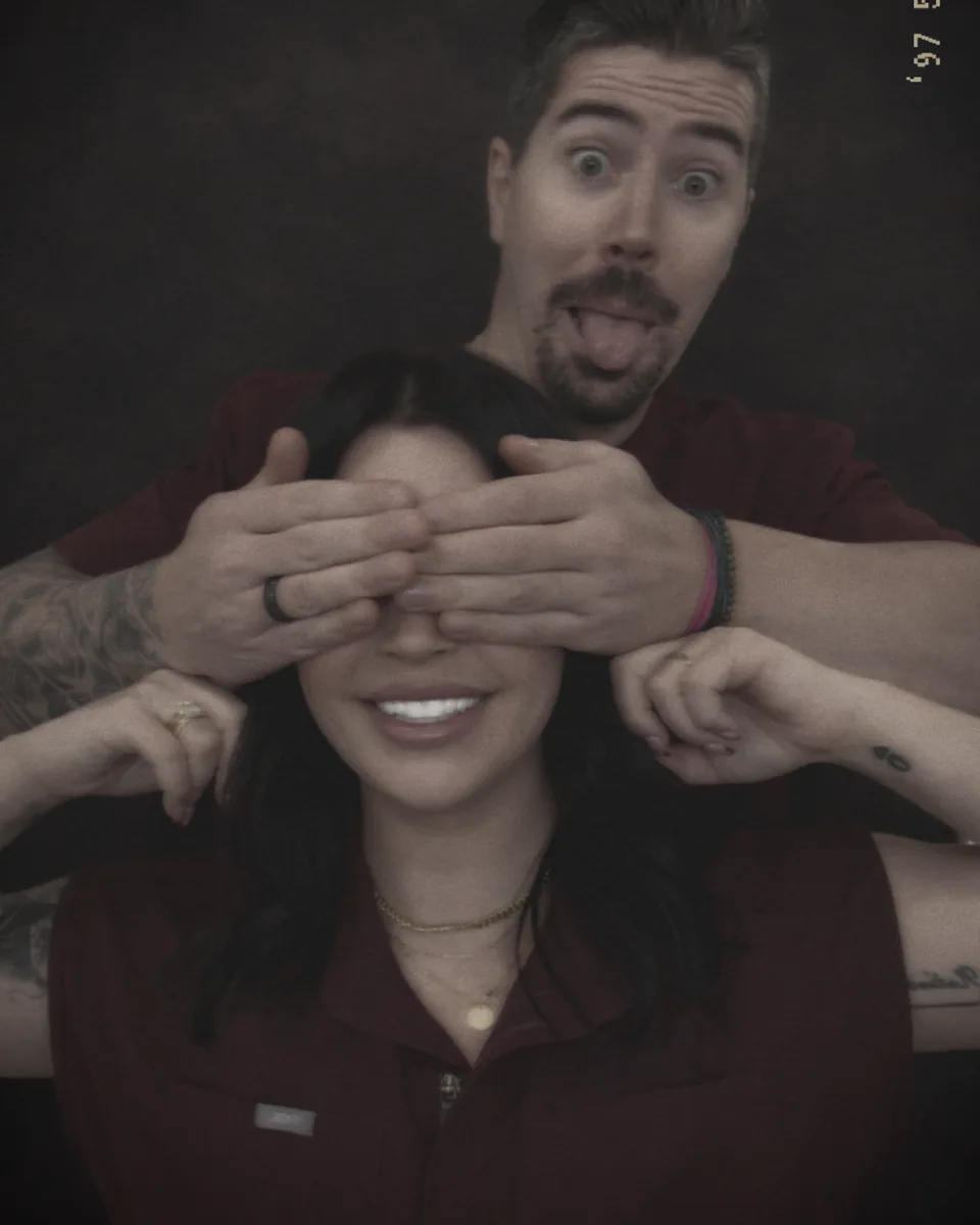 Tricia and Chaz — paramedical tattoo artists and co-founders of Olive N Sage Beauty Bar Reno